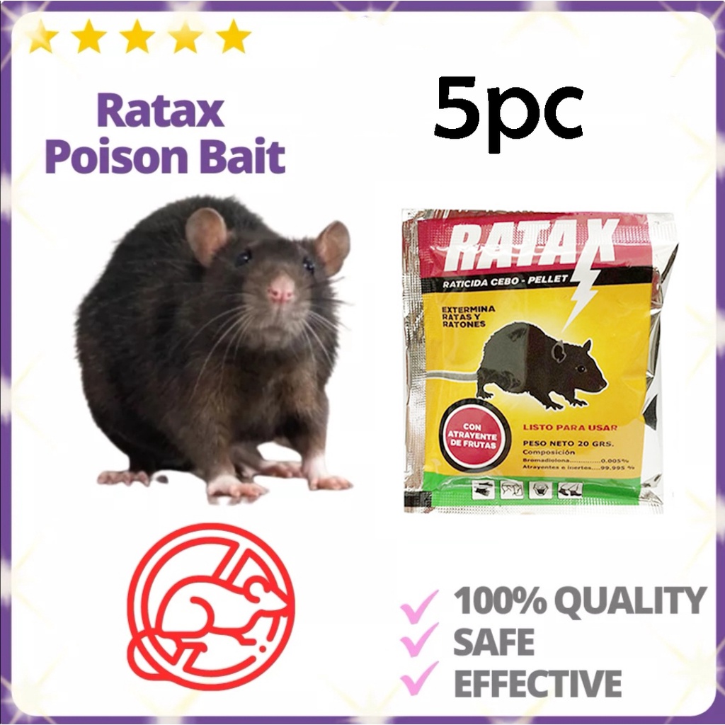 5pc Mouse Zinc Phosphide Ratkil Rodenticide.rat Posion,racumin ...