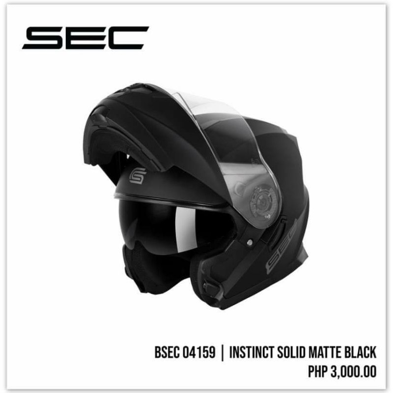 Sec matte black store helmet