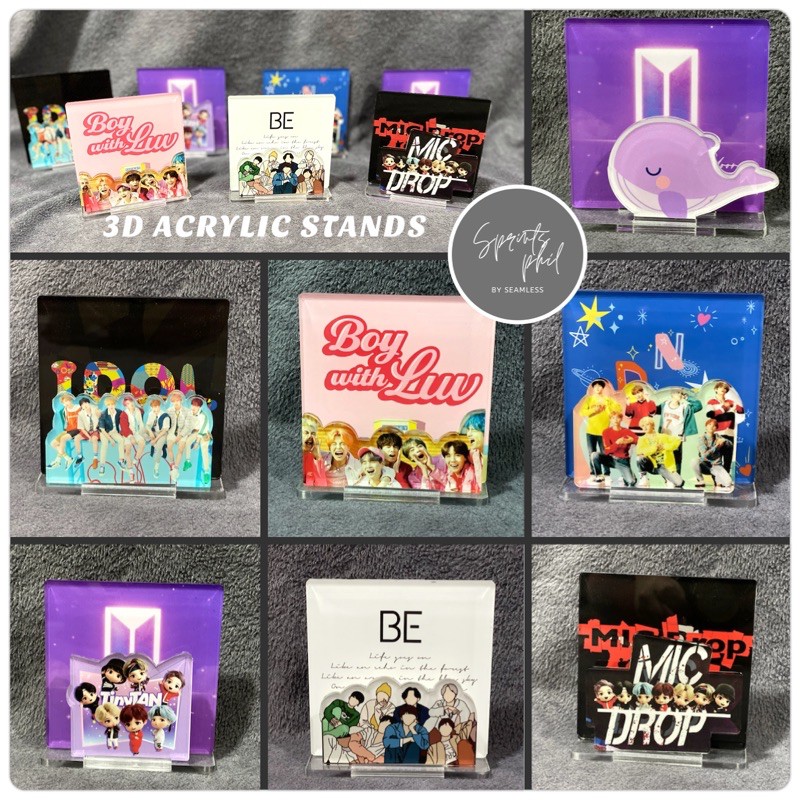 B T S TINY TAN ACRYLIC 3D STANDEES JUNGKOOK JIN JIMIN V SUGA RM