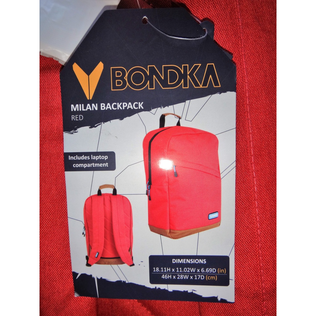 Bondka Backpack Milan Red NewUSA | Shopee Philippines