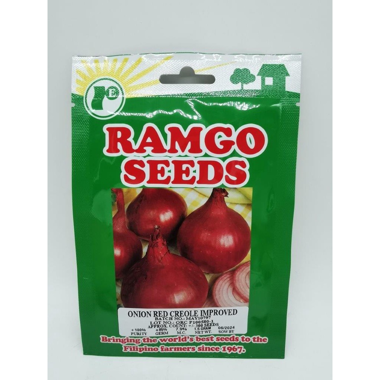 RAMGO ONION RED CREOLE SEEDS ( ORIGINAL GARDEN PACK ) | Shopee Philippines