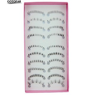 🔱cod 10 Pairs Different Style Lower Under Bottom Eye Lashes Extension 