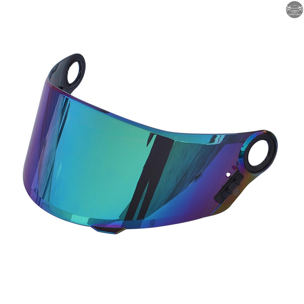 Shkalacar Visiera Per Casco Moto LS2 FF358 FF396 – Anti-UV, Antigraffio, Intercambiabile, Colori Blu/oro/grigio/argento/trasparente, Dimensioni 290x120 Mm