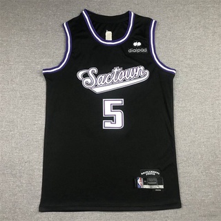 2022/23 New Season Sacramento Kings 5 De Aaron Fox Black City Edition Sports Stitched Embroidery Basketball Jersey - China 2022/23 New Season Sacramento Kings and 5 De Aaron Fox Black City Edition