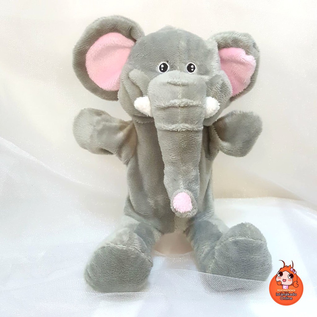 (FREE MASK BUY 3) Children's Hand Puppet with N/A Elephant character ...