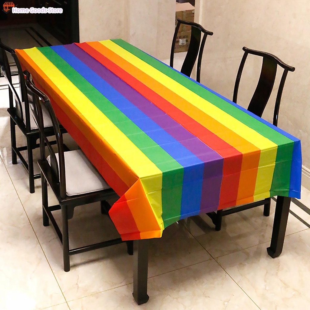 Rainbow Table Cover Rainbow Rectangular Rainbow Decorative Table Cloth