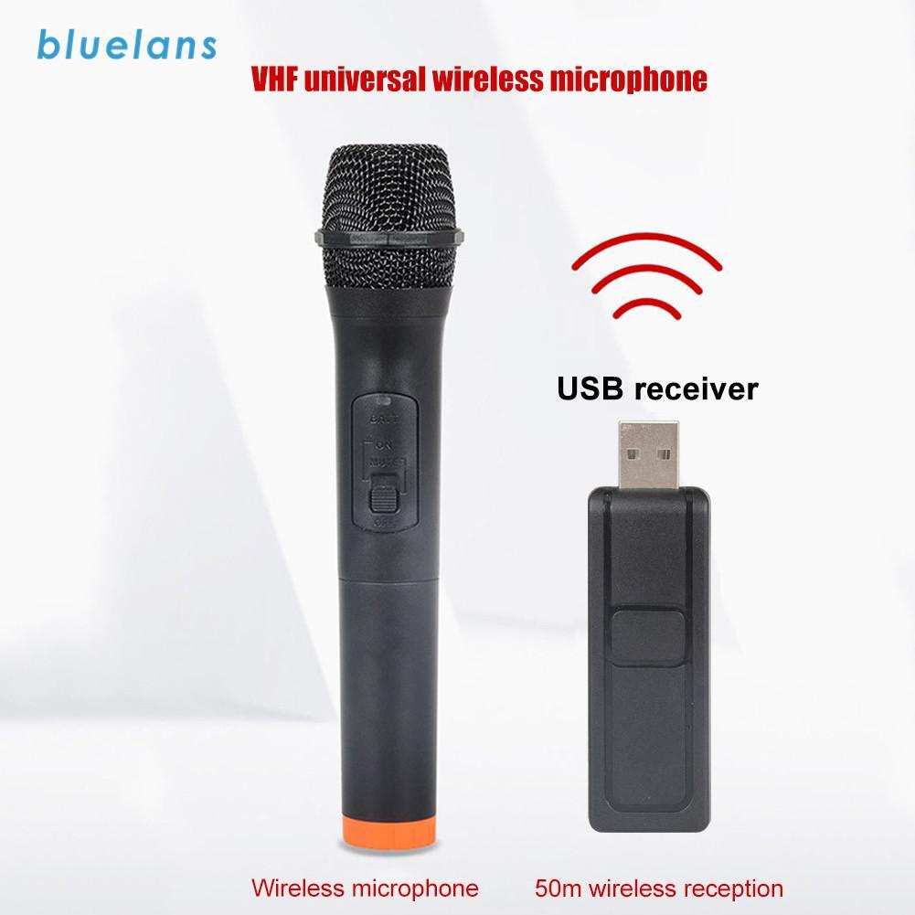 UHF 3.5mm 6.35mm Stereo Handheld Wireless Microphone Karaoke Mic with