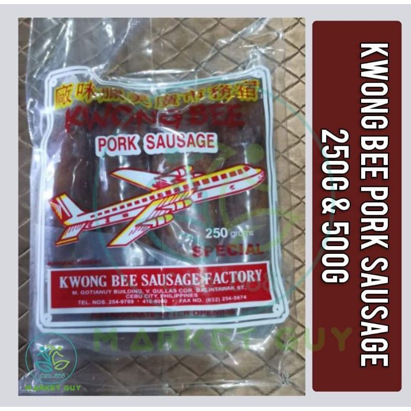 Kwong Bee Chinese Special Pork Sausage 250g & 500g Shopee Philippines