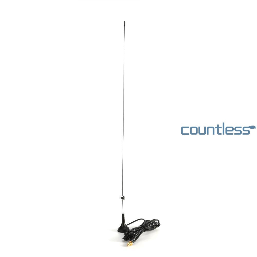 Cou SMA-F Female Magnet Gain CB Radio Car UHF VHF Ham Antenna for ...