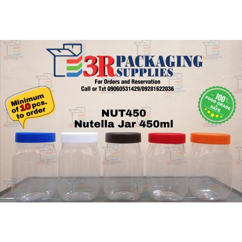 Nutella Jar 450ml with optional Liner and Cap Sealer Shopee Philippines