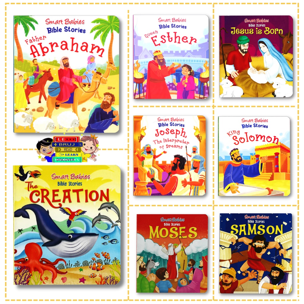 Smart Babies Bible Story Books For Kids Board Book | Shopee Philippines