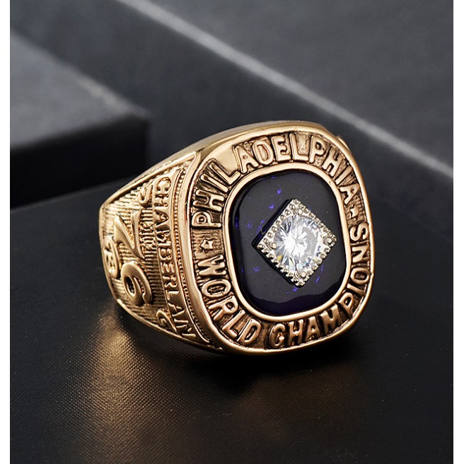 1967 Philadelphia 76ers Wilt Chamberlain NBA Championship Ring