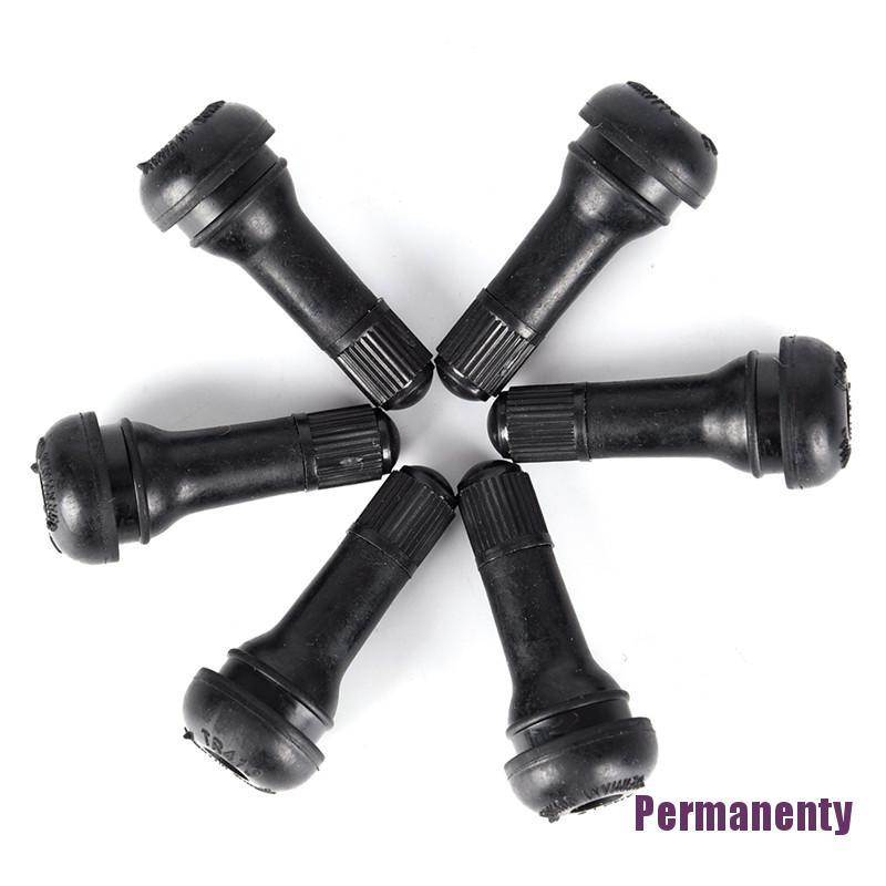 Permanenty Pcs Set Black Tr Tubeless Car Wheel Tire Valve Stems With Caps Tyre Rubber