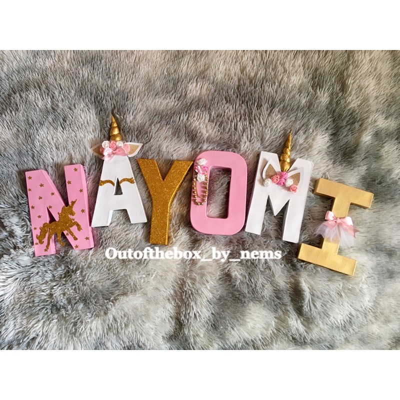 Unicorn Themed Letter Standee Shopee Philippines