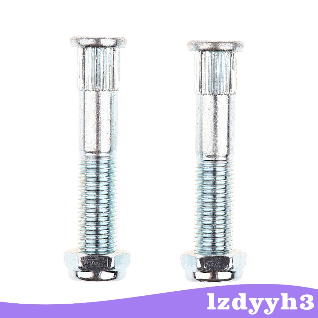 2 Pieces Skateboard Truck Kingpin with 2 Nuts Longboard Truck Parts