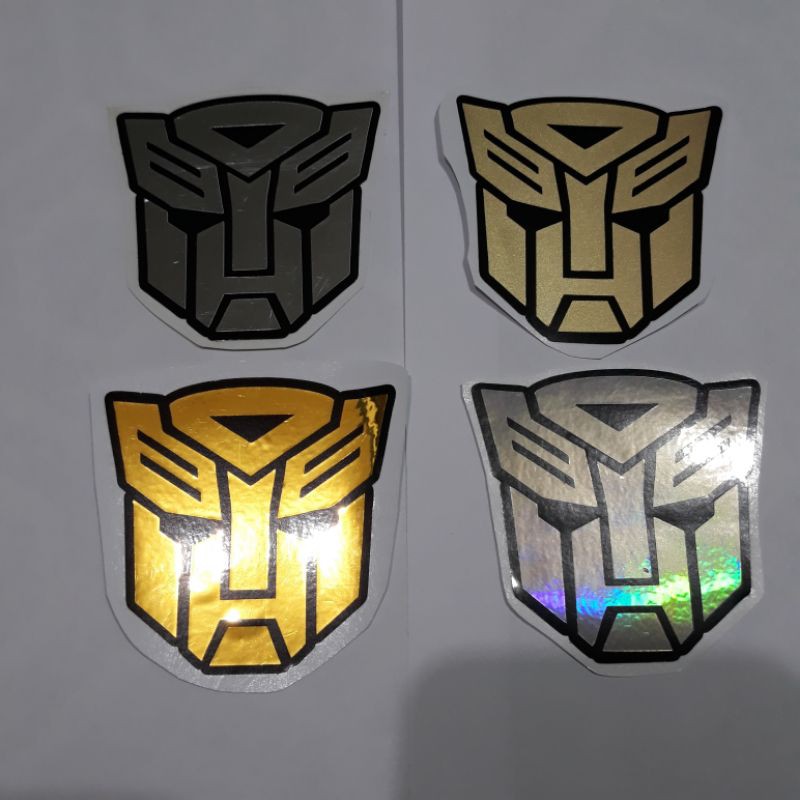 AUTOBOT STICKER/DECAL IN GOLD, SILVER & HOLOGRAM | Shopee Philippines