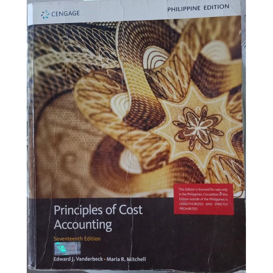 Principles of Cost Accounting 17th Edition Philippine Edition by