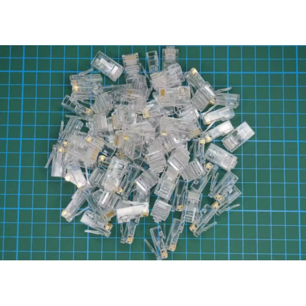 Allan 100PC RJ45 Passthrough/TAGUSAN Rj45/Metal Rj45/Rj45 Connector ...