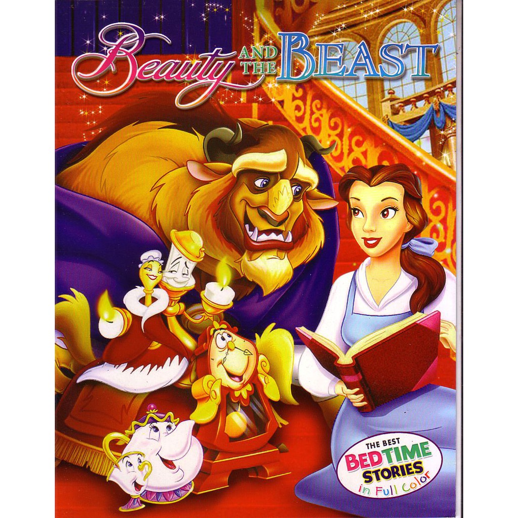 COLORED Story Book "Beauty And The Beast" with Tagalog Translation