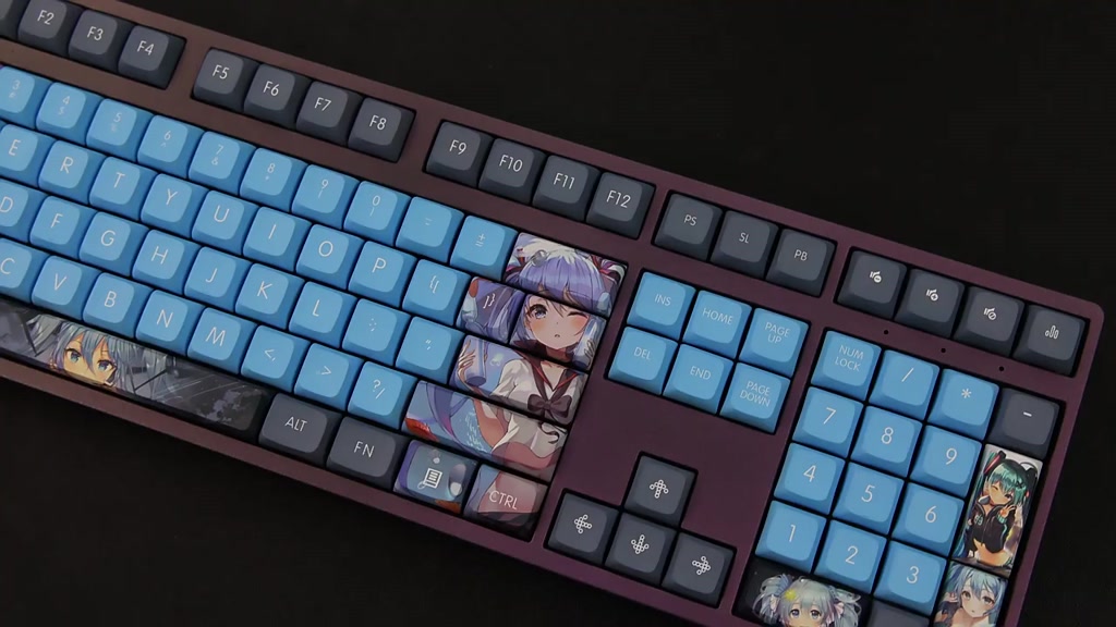 Hatsune Miku Theme Keycap XDA Profile PBT Dye-sublimation Mechanical ...