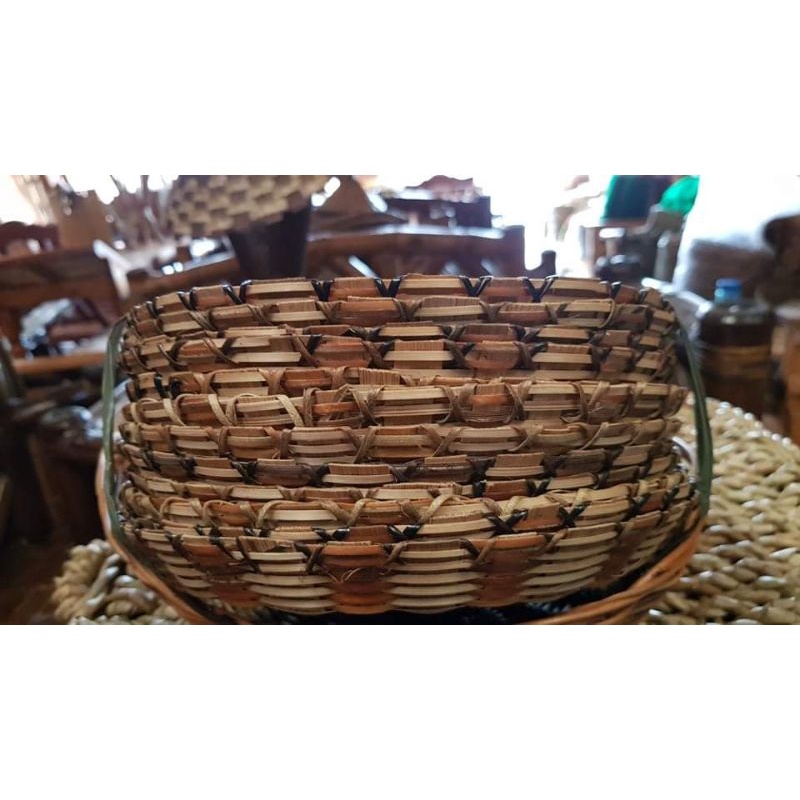 NITO PLATE NON DISPOSABLE/PARTY PLATE/NATIVE RATAN NITO PLATE | Shopee ...