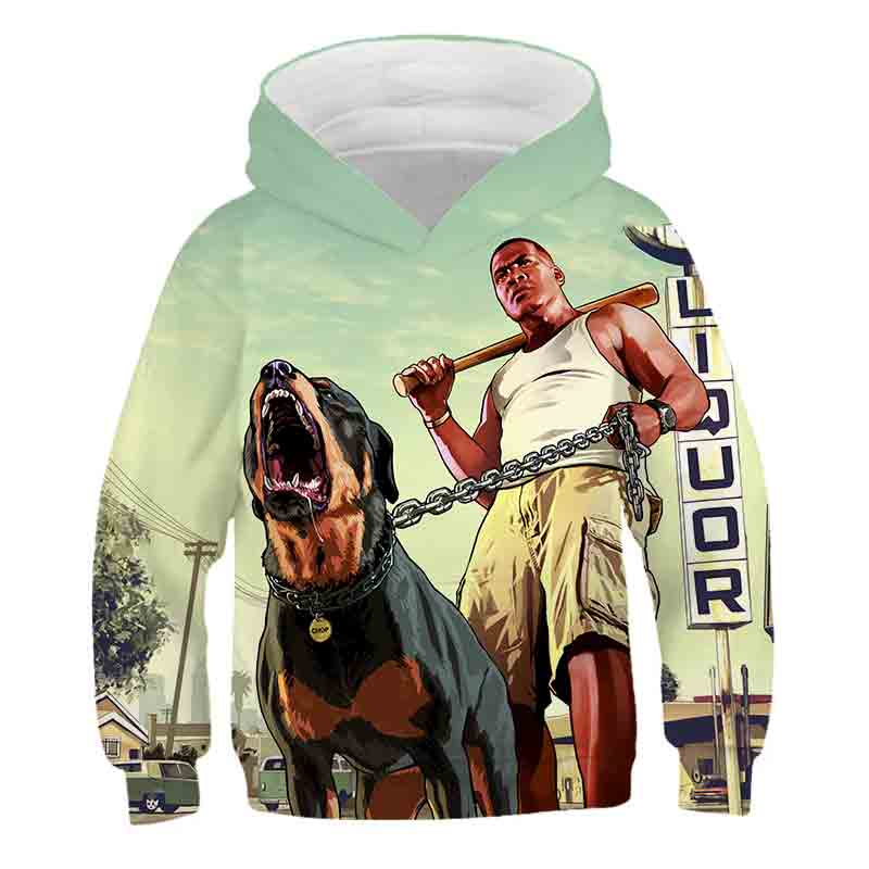 Grand Theft Auto 3D fun GTA 5 Fancy hoodies Long Sleeve Street Style ...