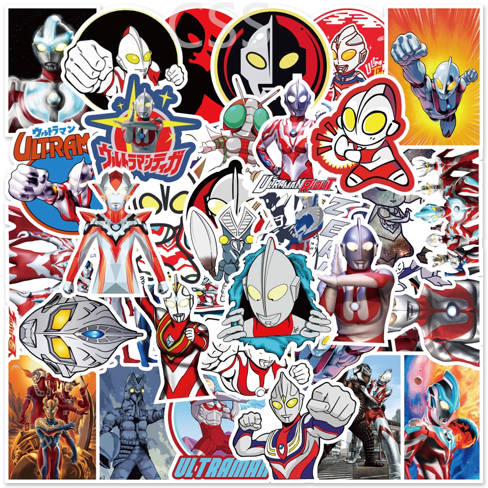 CSS.50Pcs/Set Altman Graffiti Waterproof Sticker Ultraman Cartoon Viny ...