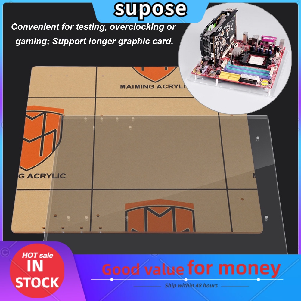 jl1g [SUPOSE] Open Frame Transparent Acrylic Computer Case DIY M-ATX ...