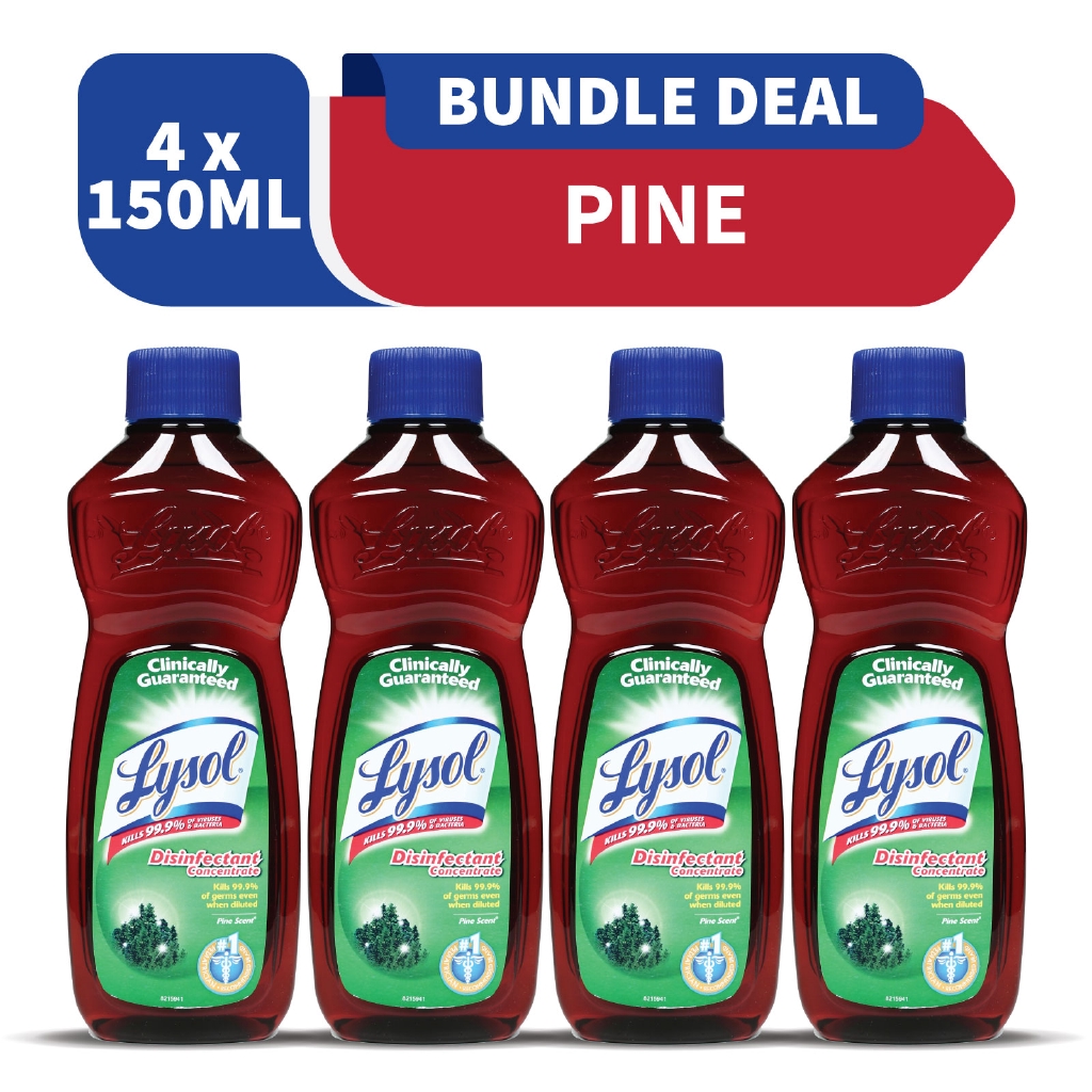 Lysol Disinfectant Concentrate Pine Scent Ml Set Of Shopee Philippines