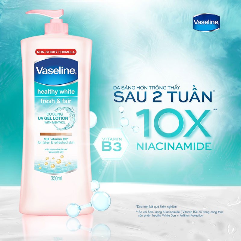  Vaseline Soothing and Brightening Body Lotion 350ml Healthy White Fresh Motiv 
