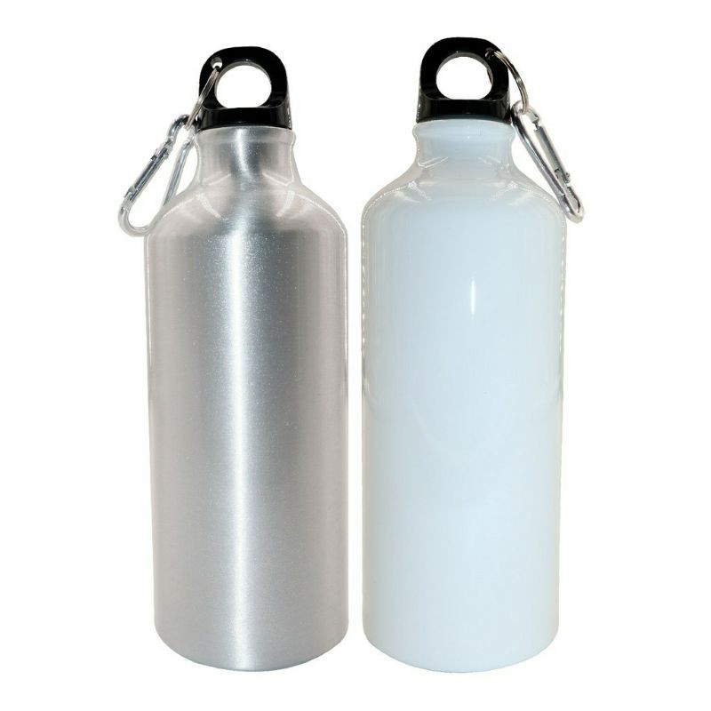 QUAFF Sublimation COATED Sports Jug ALUMINUM BEER BOTTLE 500ml and 600ml white and silver