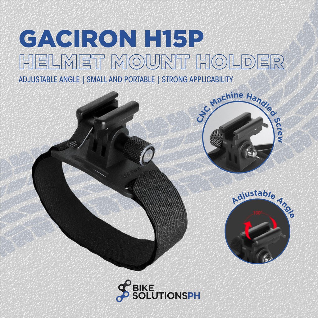 Gaciron H15P Bicycle Helmet Headlight Helmet Mount Strips MTB Road Bicycle Lamp Holder