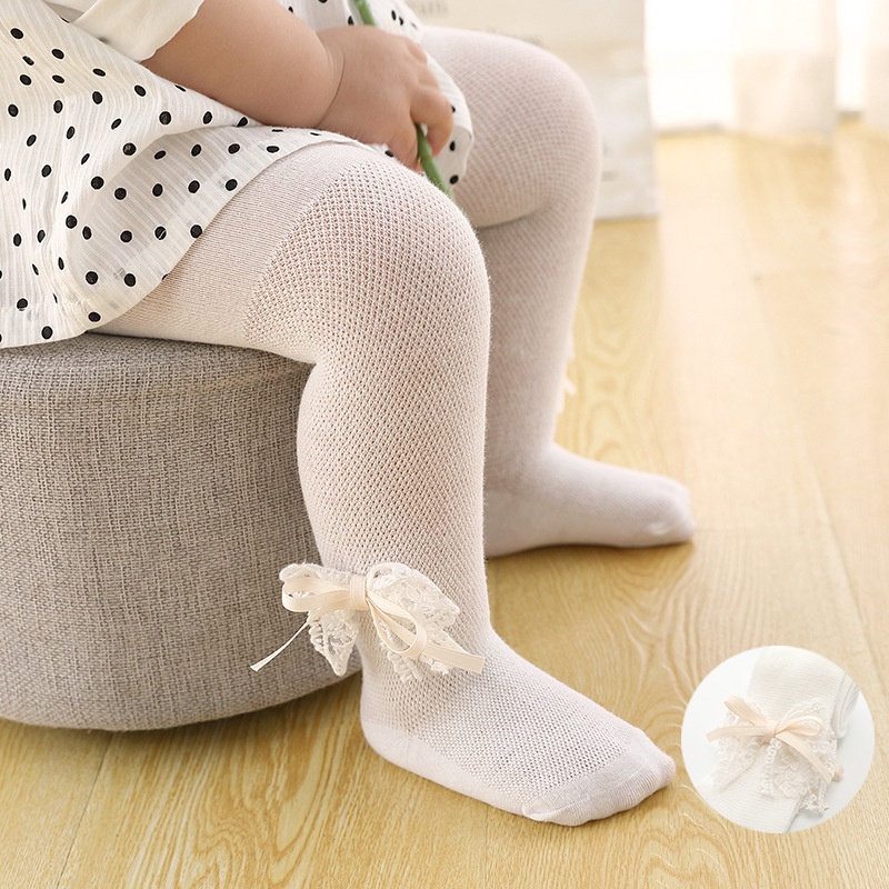 Baby Girl White Tights Newborn Pantyhose Children Leggings Kids