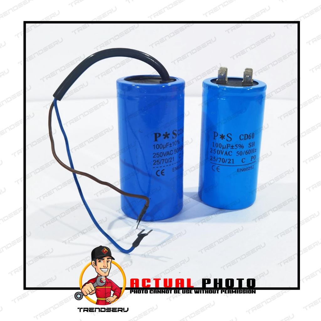 Starting Capacitor Wire/Socket Type 75UF-300UF | Shopee Philippines
