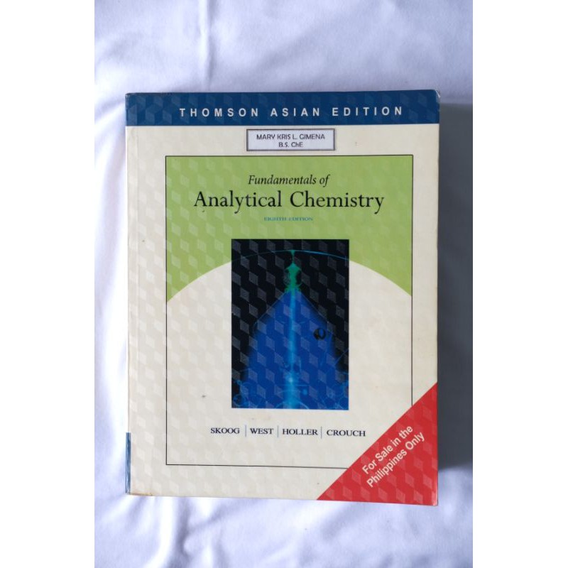 Fundamentals Of Analytical Chemistry 8th Edition (Second Hand Book ...