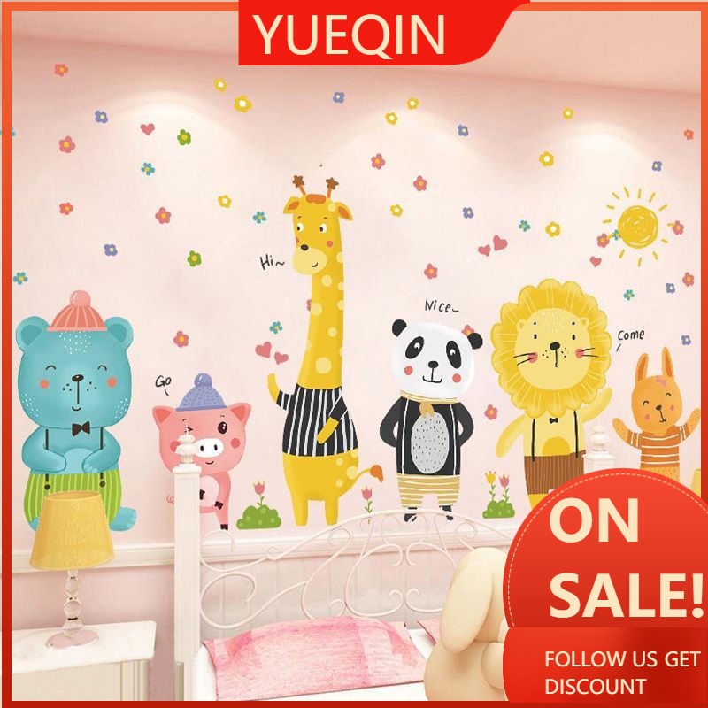 PVC Cartoon Wall Stickers Baby Children's Room Kindergarten Wall ...