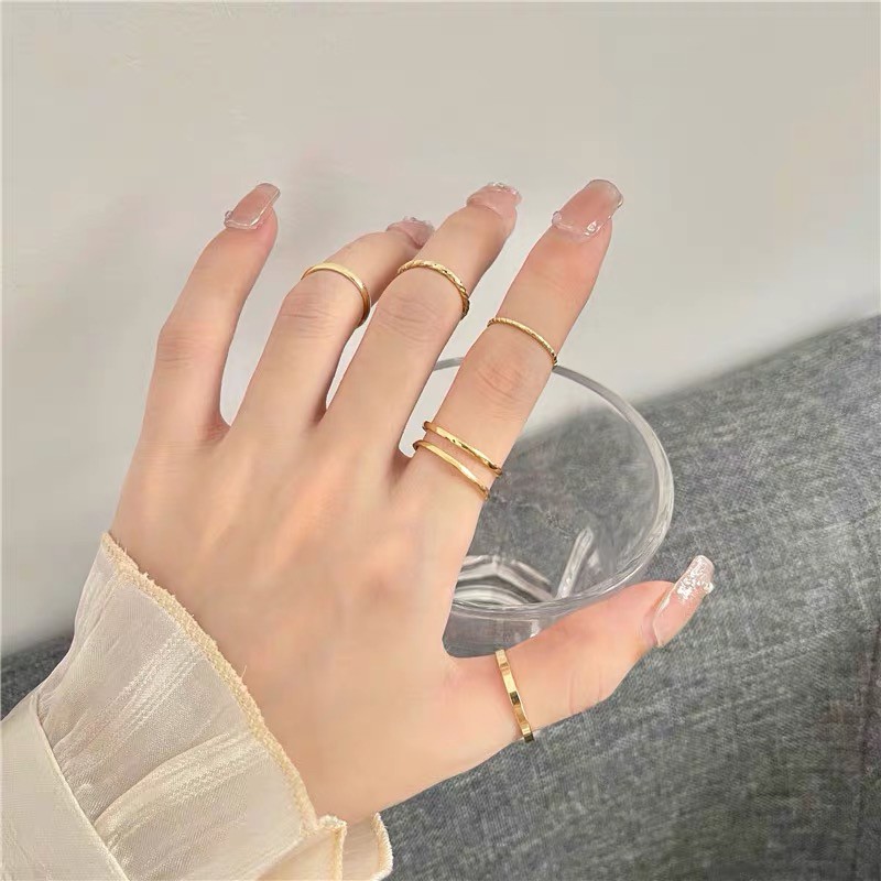 Affordable 5Pc Minimalist Ring Set Shopee Philippines