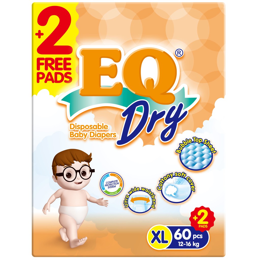 EQ Dry Mega Pack Extra Large 60's | Shopee Philippines