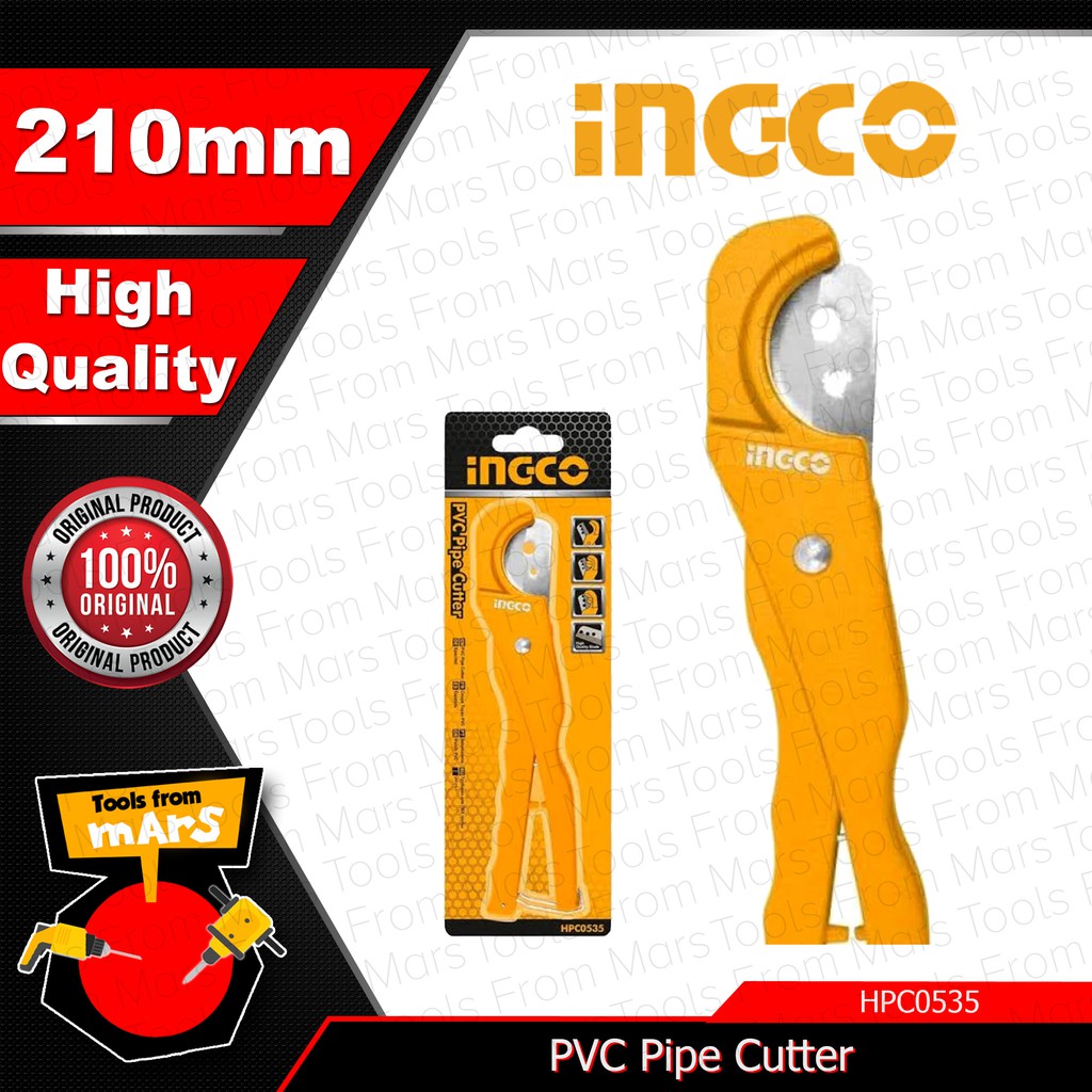 INGCO PVC Pipe Cutter 210mm HPC0535 •TOOLS FROM MARS• IHT | Shopee ...