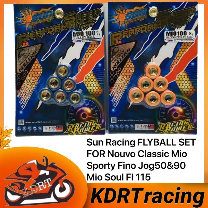 Sun Racing FLYBALL SET FOR Nouvo Classic Mio Sporty Fino Jog50&90 Mio ...