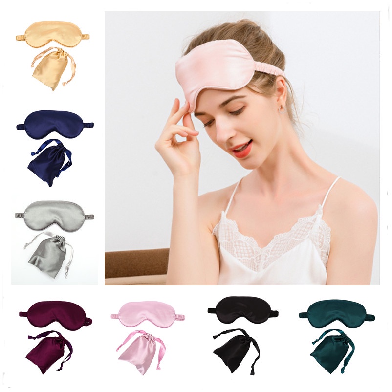 SNPH False Silk Shading EyeShade Sleeping Eye Mask Cover Eyepatch ...