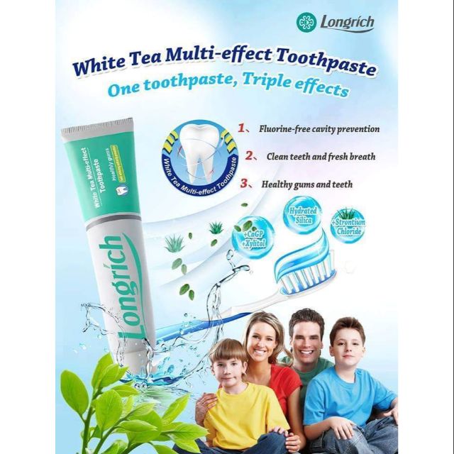 LONGRICH TOOTHPASTE 200G and 100G Shopee Philippines