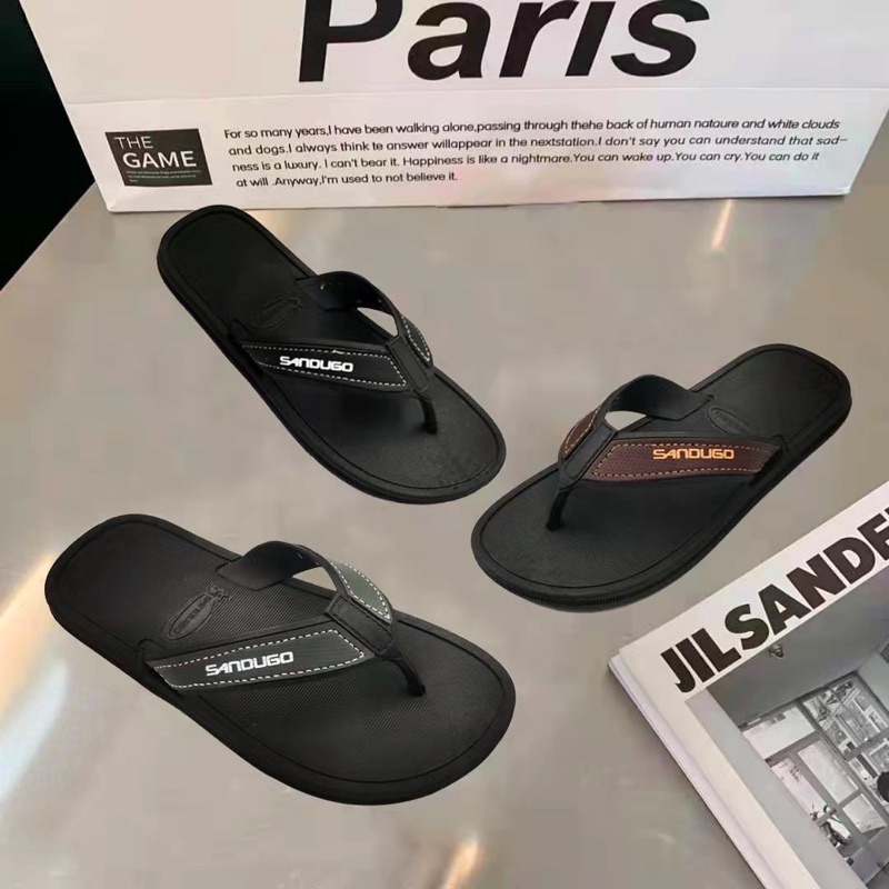 AMS New Sandugo Summer Fashion waterproof Non slip flip flops For Mens ...