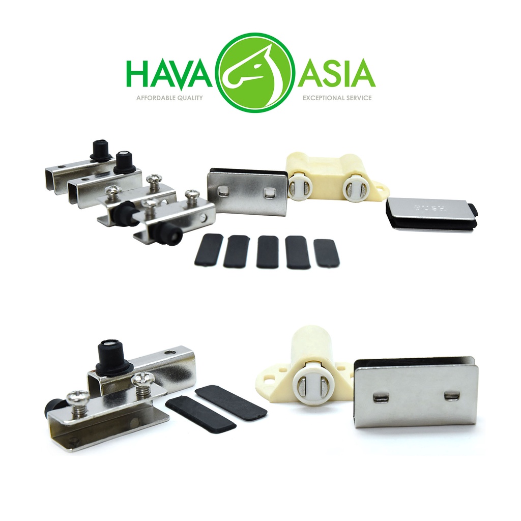 HavaAsia Heavy Duty Round Catches Push Open W/Glass Hinge