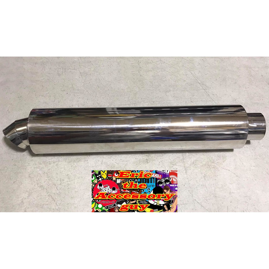 Scuv racing muffler Stainless Steel (18 inches) | Shopee Philippines