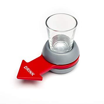 Shot Spinner Drinking Game for Adults Classic Party Game with Shot Glass