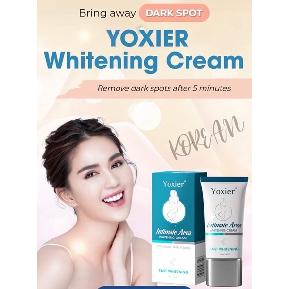 YOXIER WHITENING CREAM FOR INTIMATE AREA REMOVES DARK SPOT AND SCAR MADE IN Korean AUTHENTIC