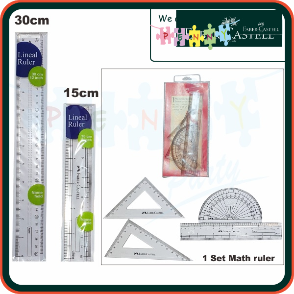 Faber Castell Ruler Available Ruler and Mathematics Set / Mathematical ...