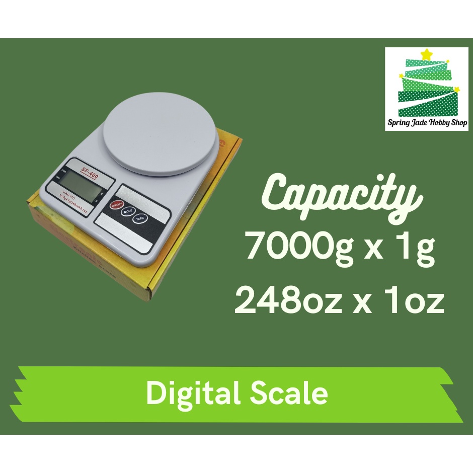 Spring Jade Digital LCD Electronic Kitchen Weighing Scale Portable