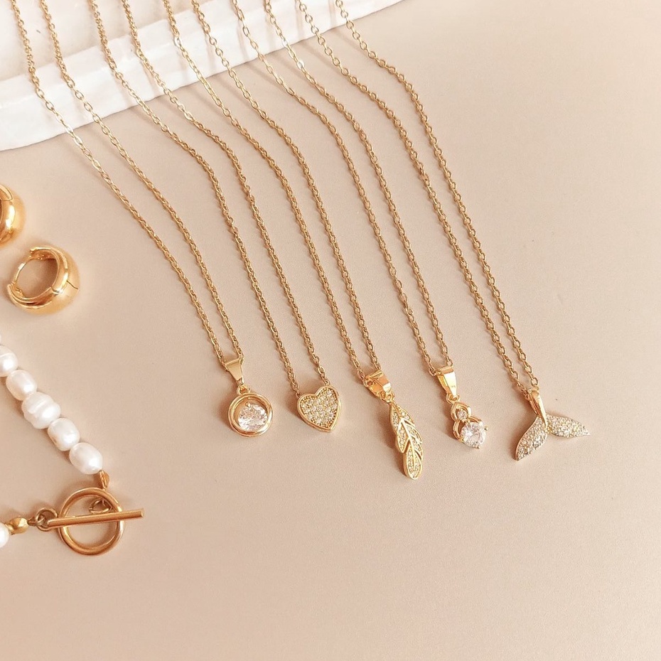 Minimal necklace gold clearance